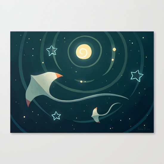 Space Ray Canvas Print