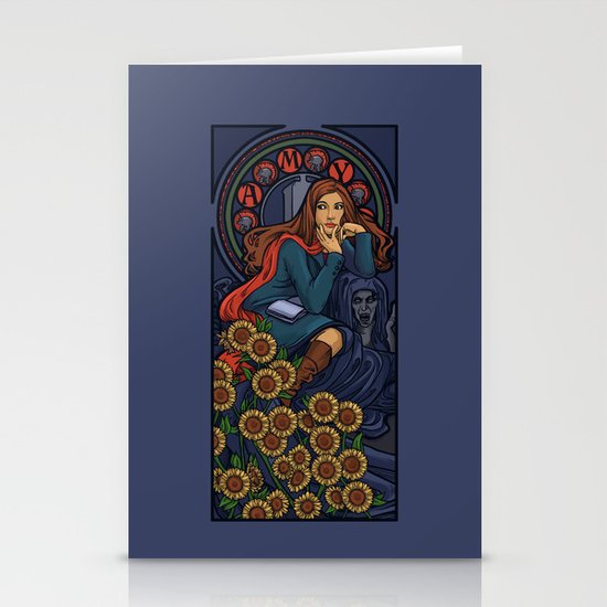 Pond Nouveau Stationery Cards