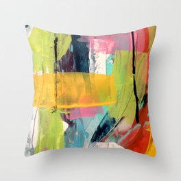 Hopeful[2] - a bright mixed media abstract piece Throw Pillow