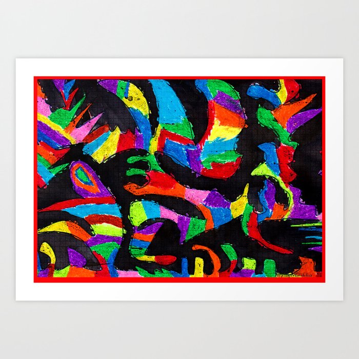 All Shapes And Sizes Abstract Painting By Kevin Mauldin Jr Art