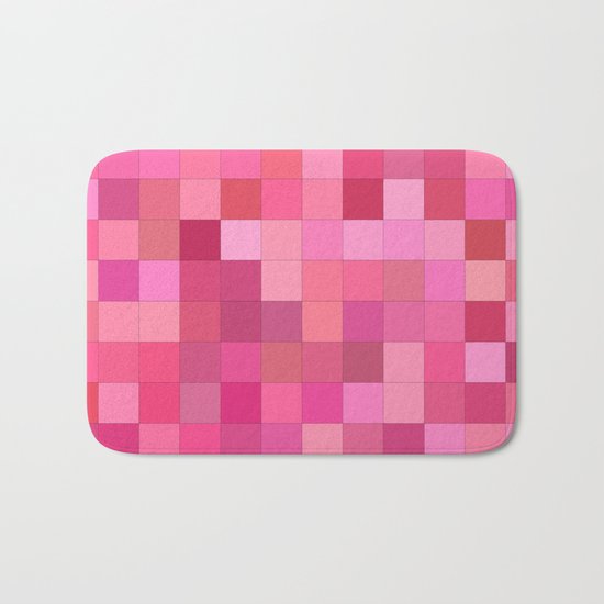 Girly squares Bath Mat
