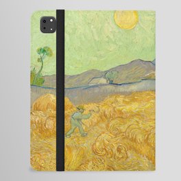 Vincent van Gogh - Wheatfield with a Reaper iPad Folio Case
