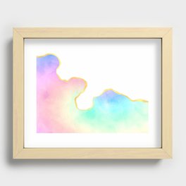 Beatiful Rainbow Design Recessed Framed Print