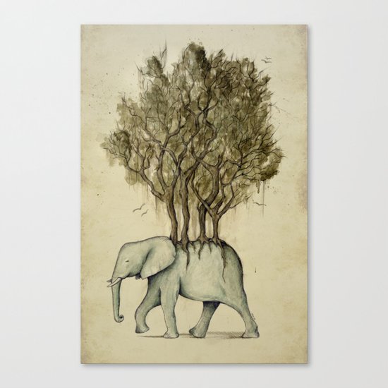 Carrying the Νature Canvas Print