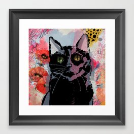 Through a Cat's Eye Framed Art Print