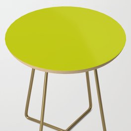 Now Fragile Sprout bright green pastel solid color modern abstract illustration  Side Table