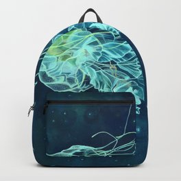 Bioluminescence Backpack | Glow, Ocean, Fireflies, Water, Jellyfish, Other, Surrealism, Blue, Realism, Glowing 
