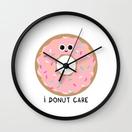 I donut care Wall Clock