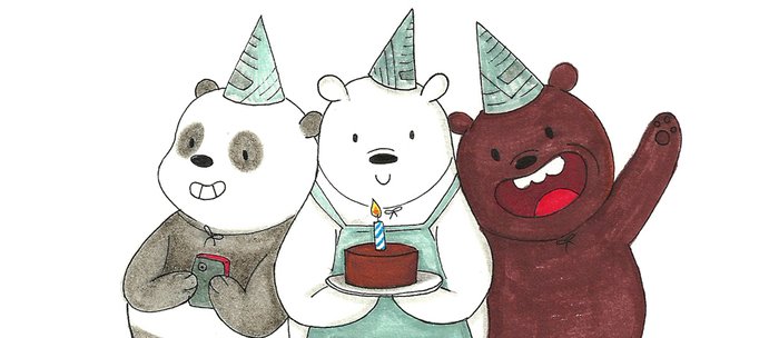 We Bare Bears Inspired Birthday Party Panda Ice Bear Grizzly Bear Coffee Mug By Conshillustration Society6