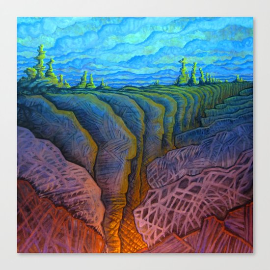 deep fracture Canvas Print