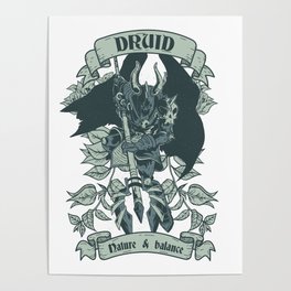 Druid Warrior Poster