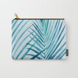 Turquoise Watercolor Palm Fronds Carry-All Pouch