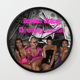 You're Doing Amazing Sweetie Wall Clock | Kendall, Khloe, Kris, Amazing, Digital, Kylie, Green, Purple, Pink, Money 