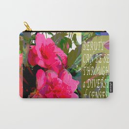 a Rose is a Rose...  Carry-All Pouch | Flowers, Yoga, Diversity, Inspiration, Beauty, Awareness, Shnoogy, Mindfulness, Positivethought, Insight 