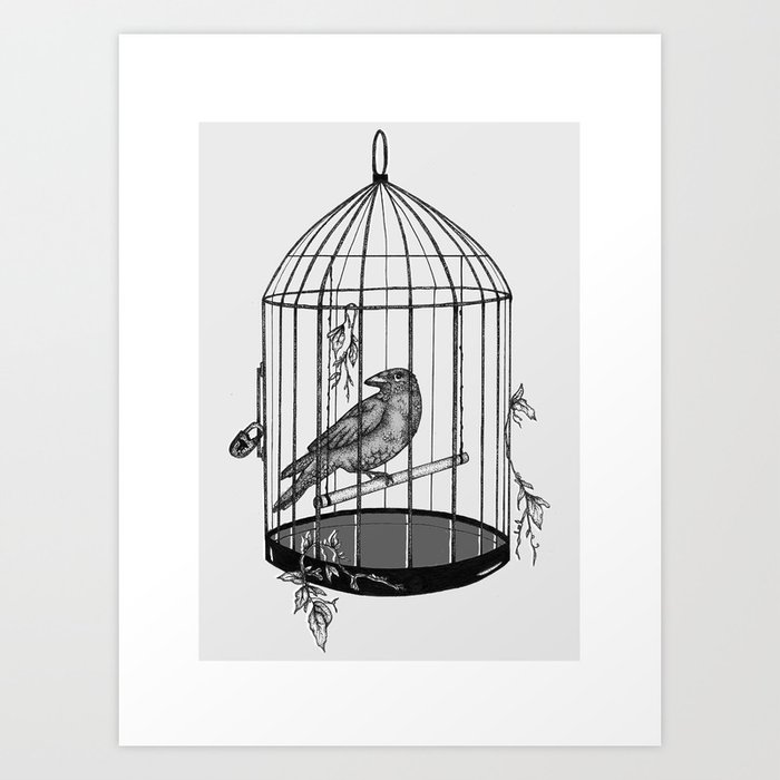 Caged bird shop