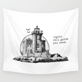 Lights will guide you home Wall Tapestry