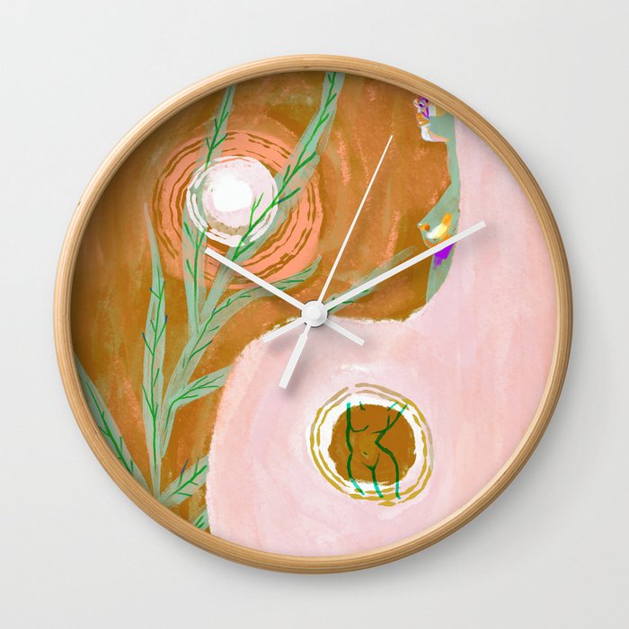 Yin Yang - Sun Wall Clock