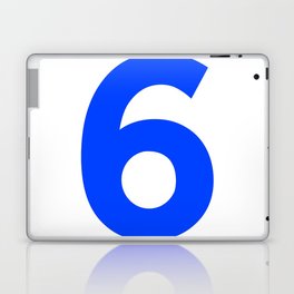 Number 6 (Blue & White) Laptop Skin