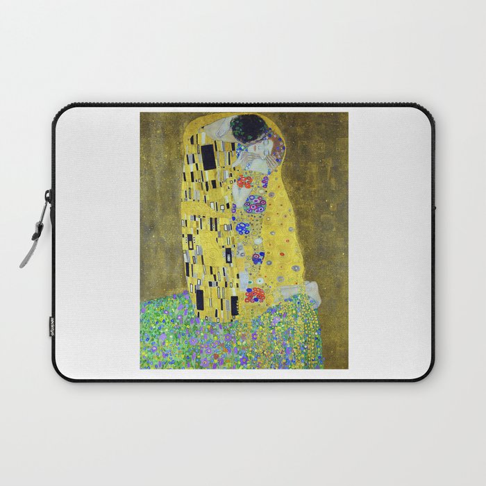 Gustav Klimt The Kiss Rectangular Orientation Laptop Sleeve