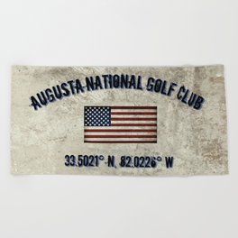 Augusta National Golf Club, Coordinates Beach Towel