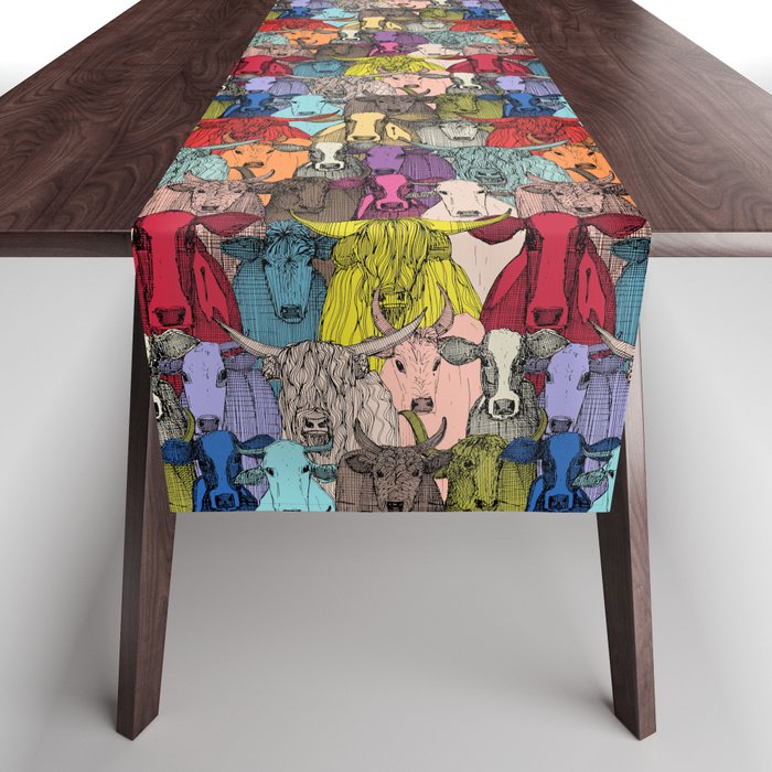 just cattle bright Table Runner