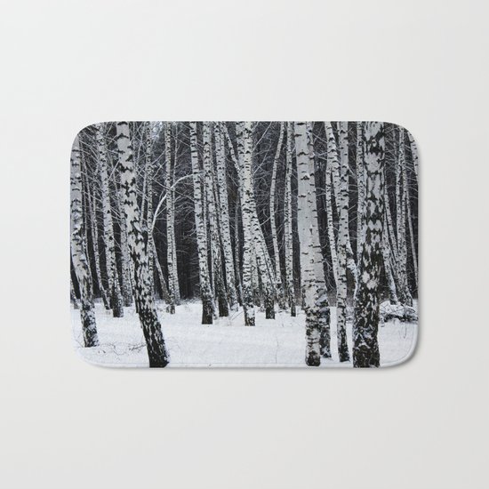 Birch Trees Bath Mat