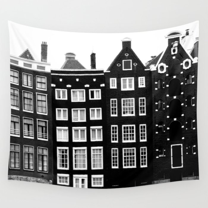 The canal houses of Amsterdam Wall Tapestry