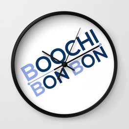 Boochie Bon Blue Wall Clock