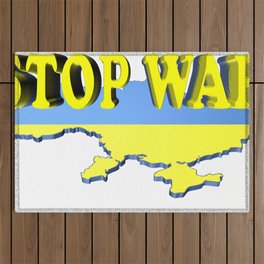 Ukraine StopWar Outdoor Rug
