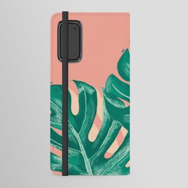 Greens monstera Android Wallet Case