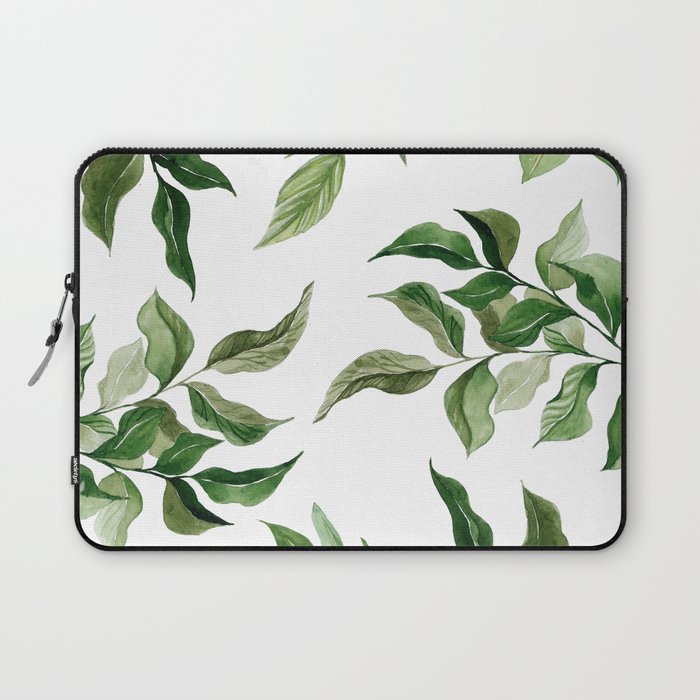 Green Tropical Pattern Laptop Sleeve