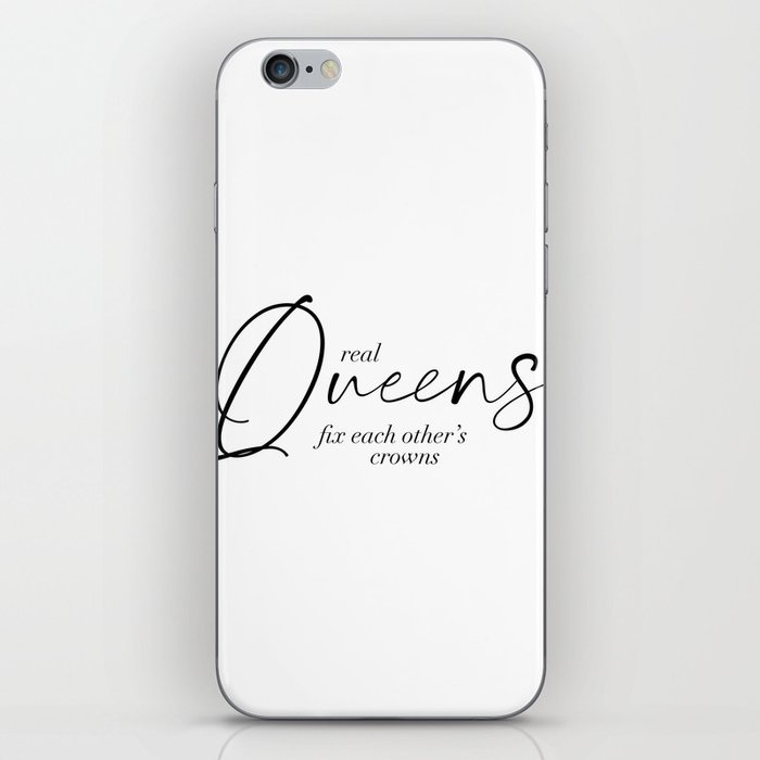 Real Queens Fix Each Other's Crowns iPhone Skin