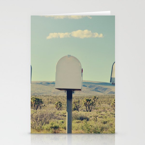American Mail Boxes in Arizona Desert Stationery Cards