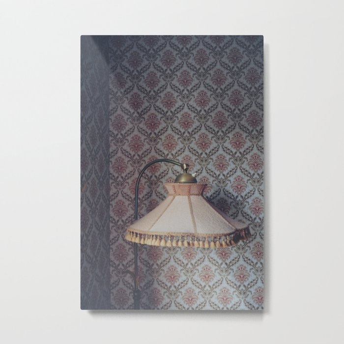 Corner lamp Metal Print