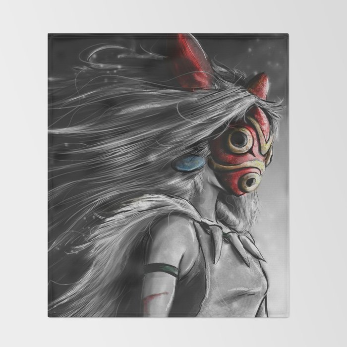 Wallpaper Miyazaki S Mononoke Hime Digital Painting The Wolf Princess Desktop Wallpaper Free