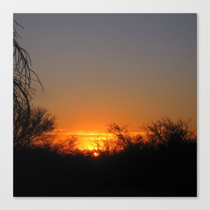 South Africa Photography - Sunset Over South Africa Canvas Print