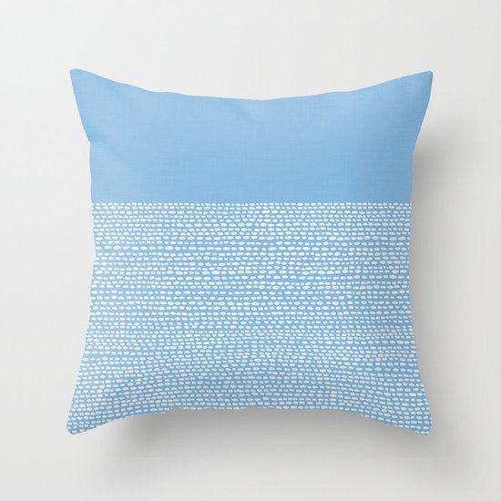 Riverside - Placid Blue Throw Pillow