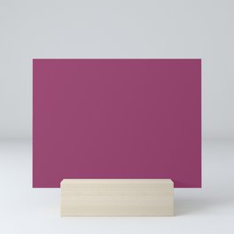 Deep Purple Pink Solid Color 2022 Trending Hue Sherwin Williams Dynamo SW 6841  Mini Art Print