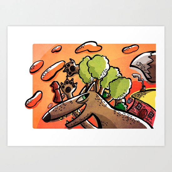 -Little Red Riding Hood- Art Print