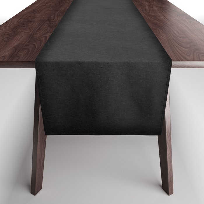 Black Background - Vintage Chalkboard Black texture Table Runner