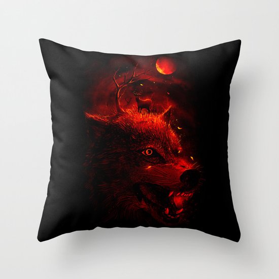 Red Dream Throw Pillow