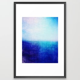 blue abstract Framed Art Print