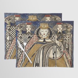 Queen of Spades by Margaret Macdonald Mackintosh Placemat | Painting, Fourcardsuits, Goddesses, Spades, Dame, Diamonds, Pack, Magic, Cards, Hearts 