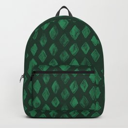 Emerald Green Diamonds Backpack