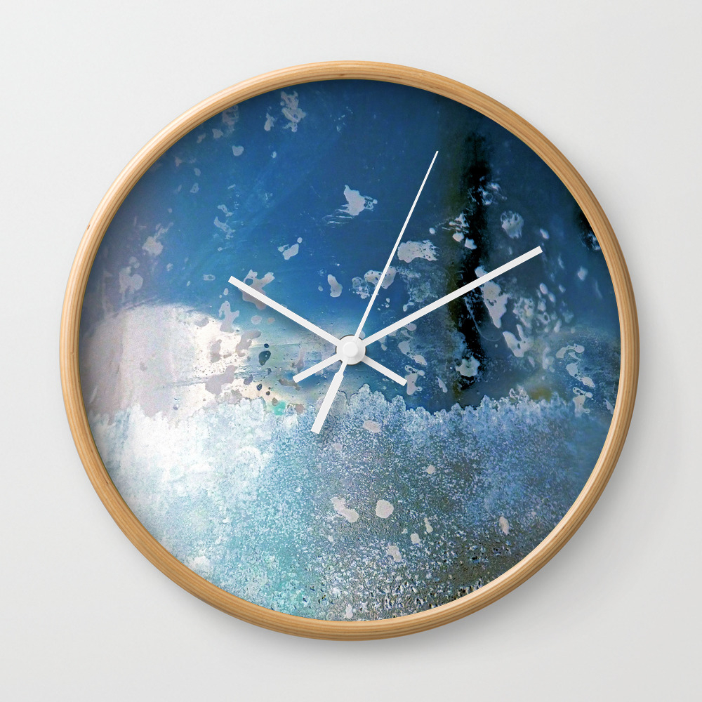Abstract Art Of Mercury Glass Wall Clock By Sexyeyes69 Society6