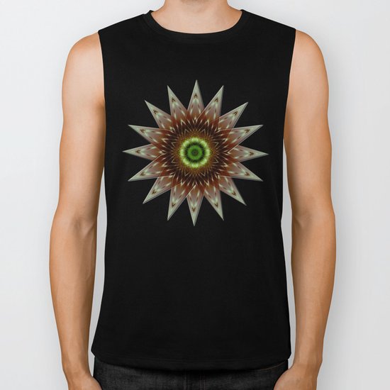 Fractal Wind Rose Biker Tank