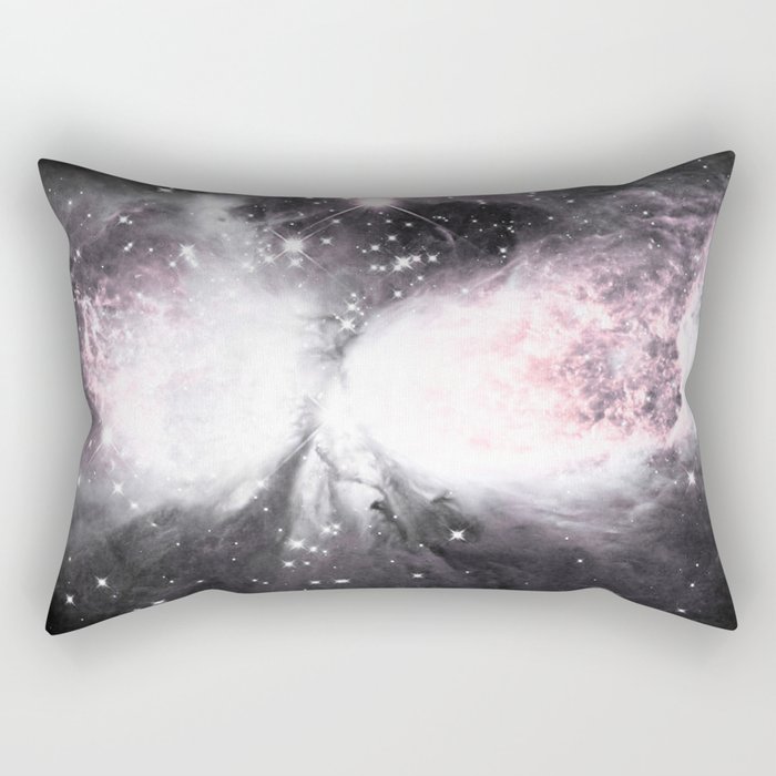 A Star is  Born : Millennial Pink & Gray Rectangular Pillow