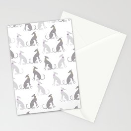 Whippet Pattern Stationery Cards