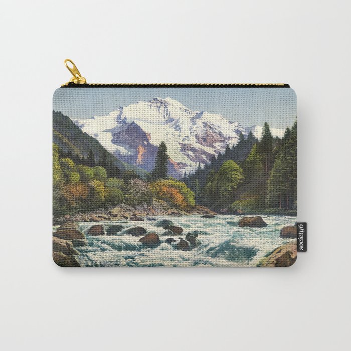 Mountains Forest Rocky River Carry-All Pouch