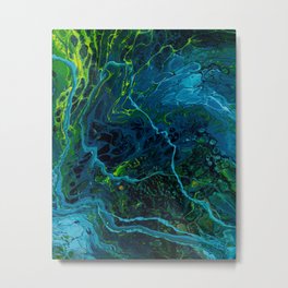 Rapture Metal Print | Acrylic, Twitch, Green, Blue, Sea, Abstract, Teal, Bioshock, Water, Painting 